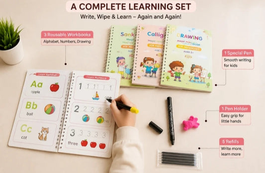 Magic Practice Copybook (4 Book + 10 Refill) (A-127)