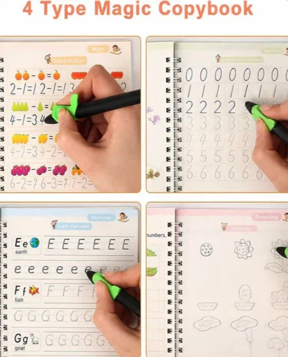 Magic Practice Copybook (4 Book + 10 Refill) (A-127)