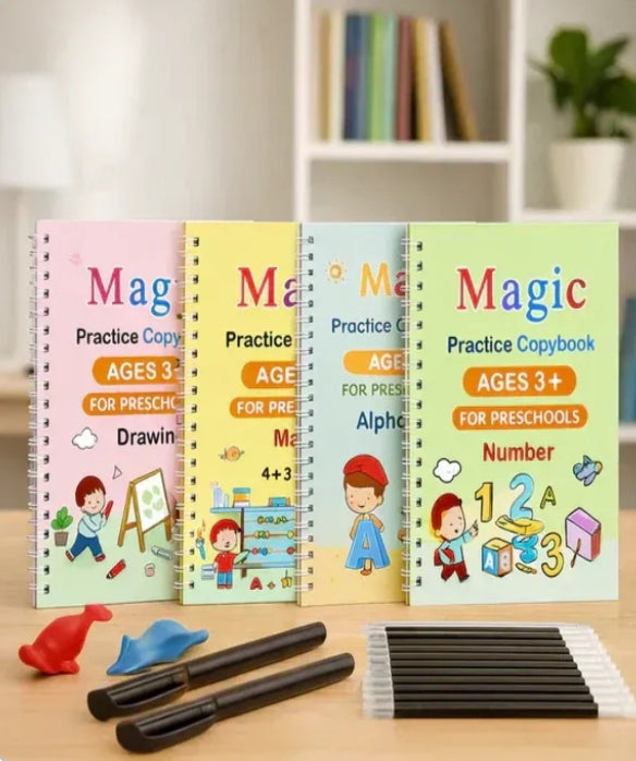 Magic Practice Copybook (4 Book + 10 Refill) (A-127)